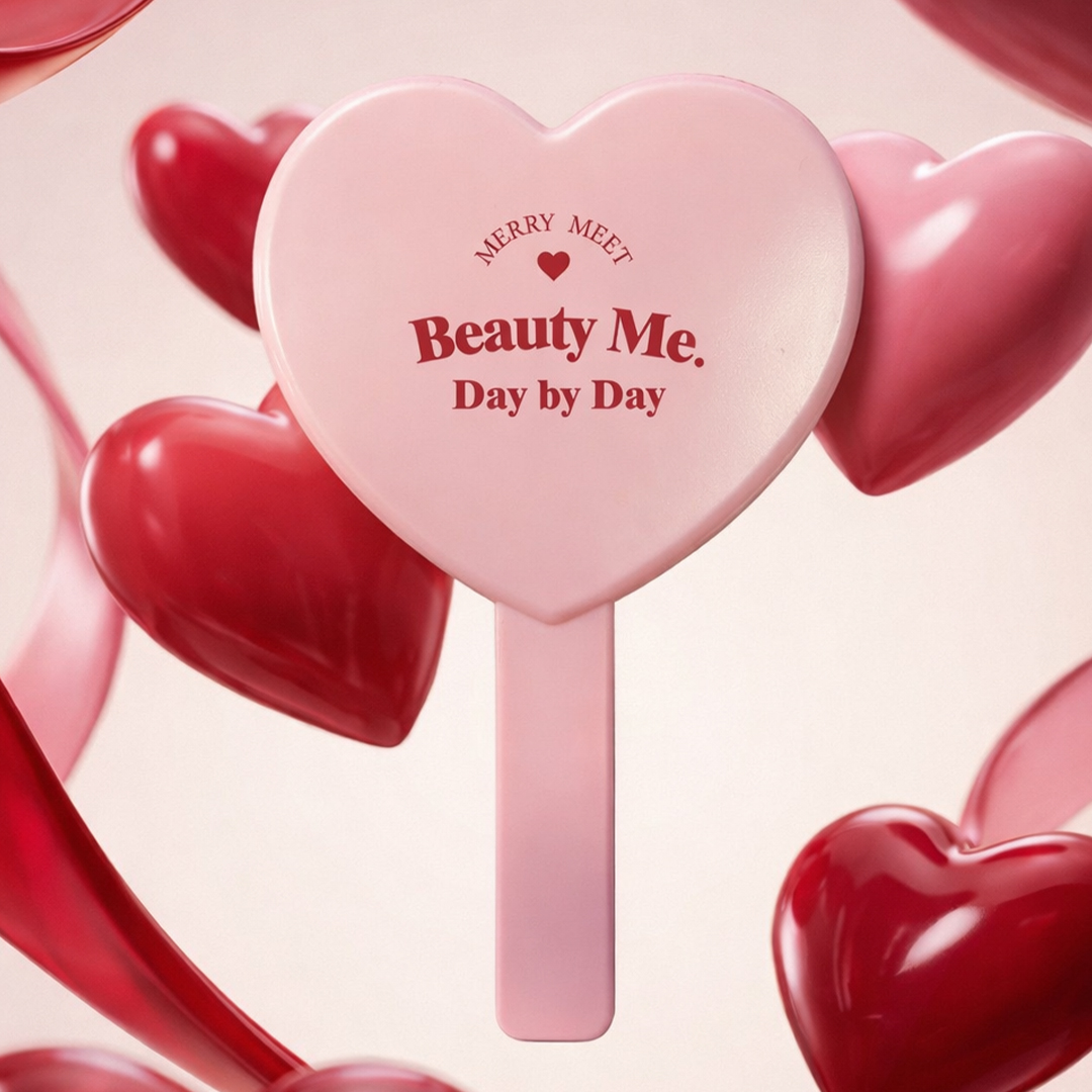 MerryMeet 品牌愛心手拿鏡